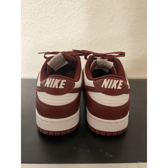 Size 10 Nike Air Dunk Low Retro Team Red Burgundy White DD1391-601 Sneakers Men - Picture 7 of 11